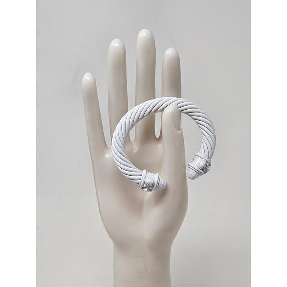 DAVID YURMAN white Aluminum Renaissance Cable Cuff Bracelet - Picture 10 of 14